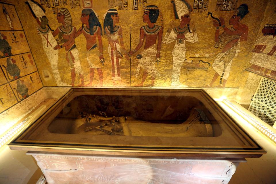  King Tut's burial chamber was recently restored