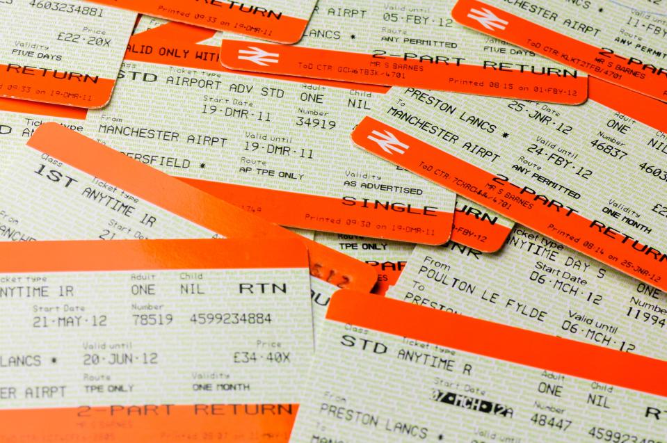  Train tickets rose by 3.1 per cent on average in England today