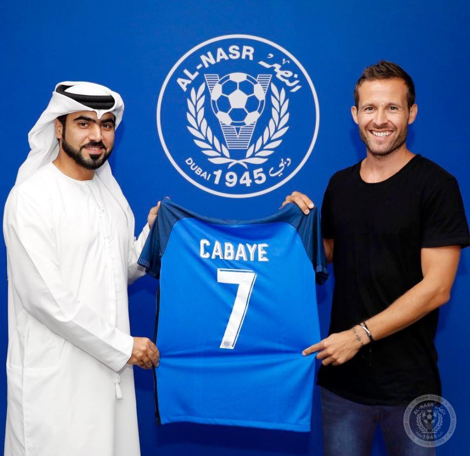 Cabaye joined Dubai-based team Al-Nasr last July but left the club yesterday along with two other players