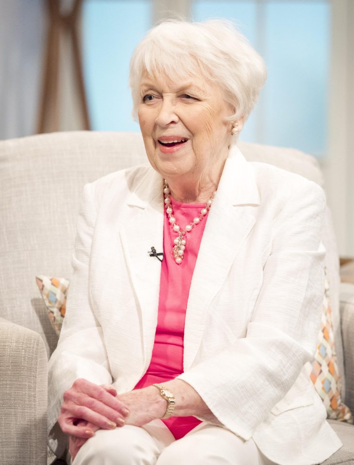  Dame June Whitfield is being laid to rest today after passing away at the age of 93 last month