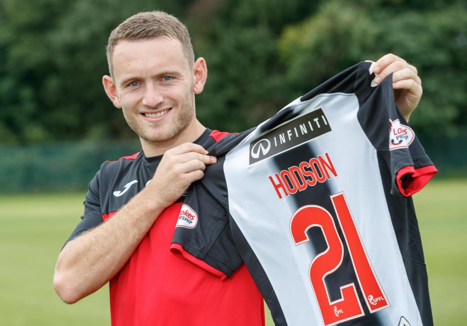  Hodson has played in every St Mirren's game since securing his loan move in August, apart from the clash against parent club Rangers