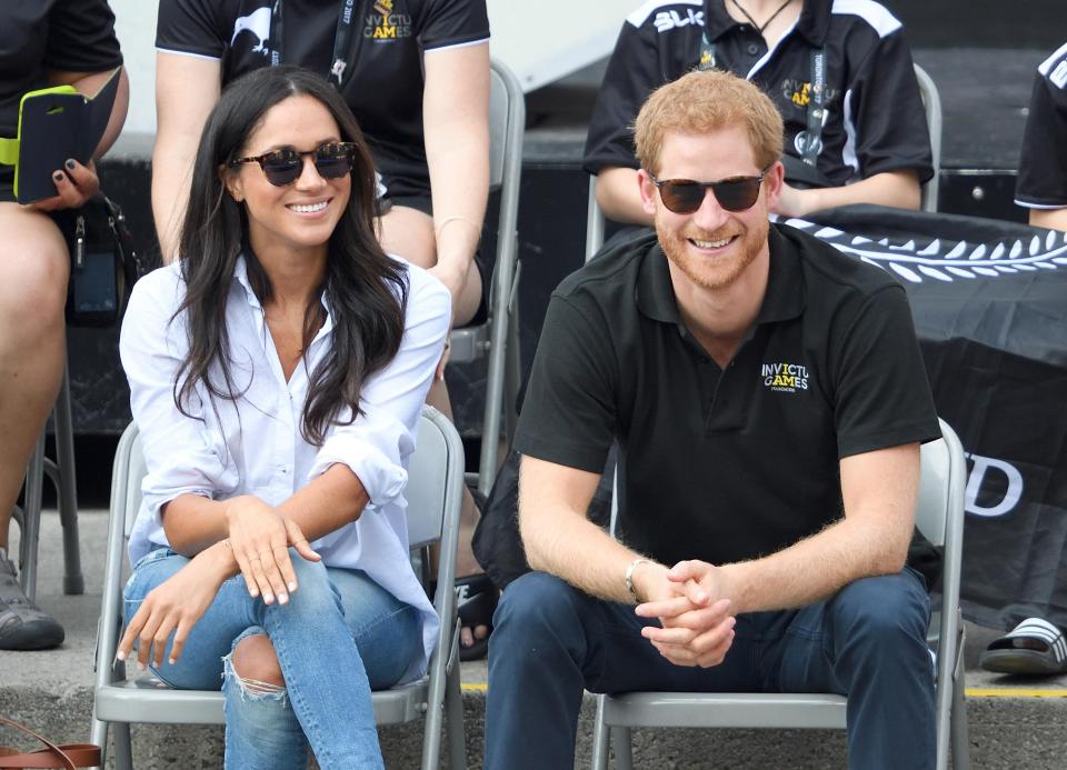  The last time Meghan was seen dressed down was at the Invictus games in 2017 alongside beau Prince Harry