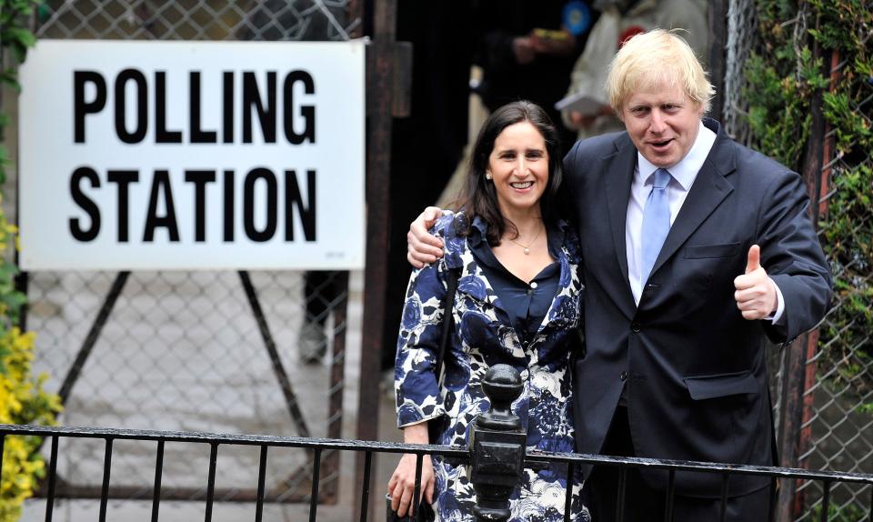 Boris Johnson and Marina Wheeler