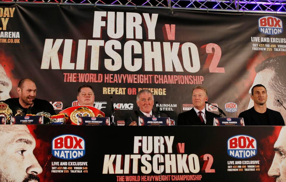 Mick Hennessey promoted Fury's fight over Klitschko in 2015