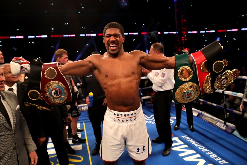 Anthony Joshua has not fought since beating Alexander Povetkin in September