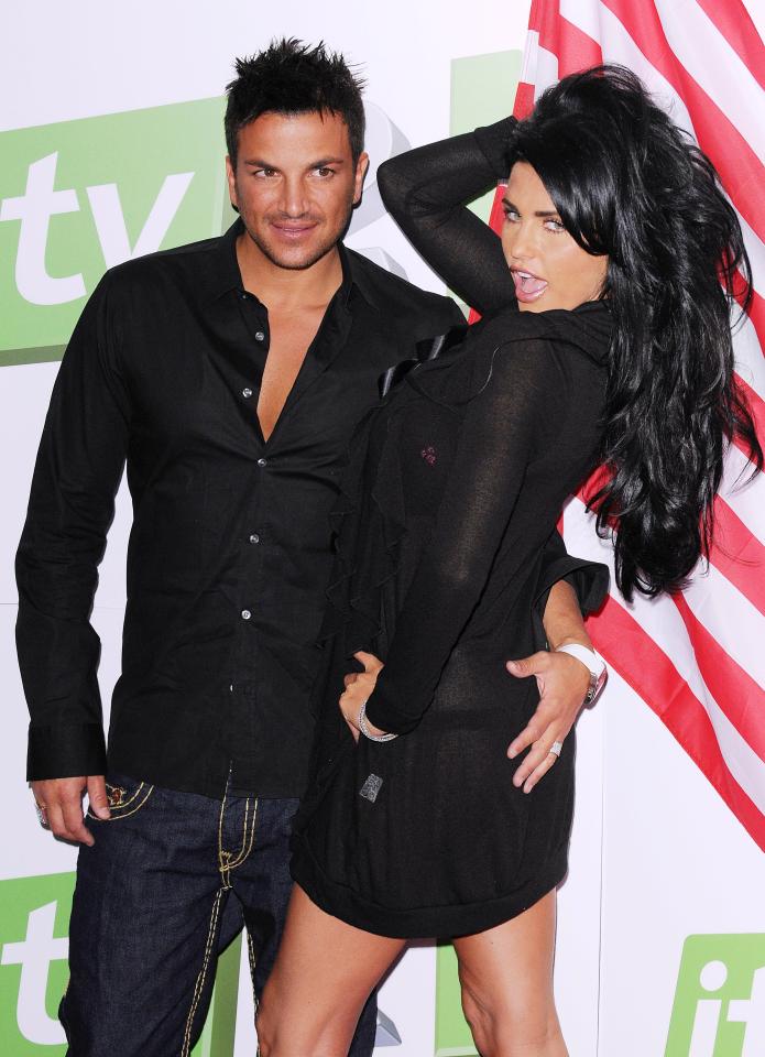  Katie Price and Peter Andre - seen here in 2008