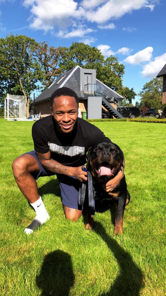  Raheem is thought to have paid £15,000 for specialist security dog Big Okan