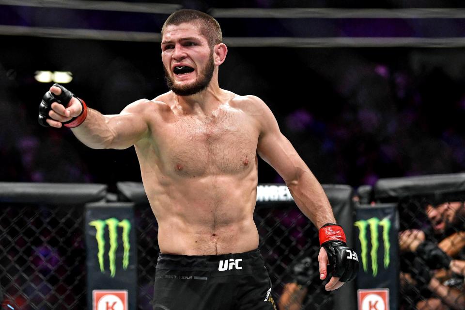  The UFC lightweight champion went for McGregor’s teammate and Bellator welterweight Dillon Danis after winning the fight