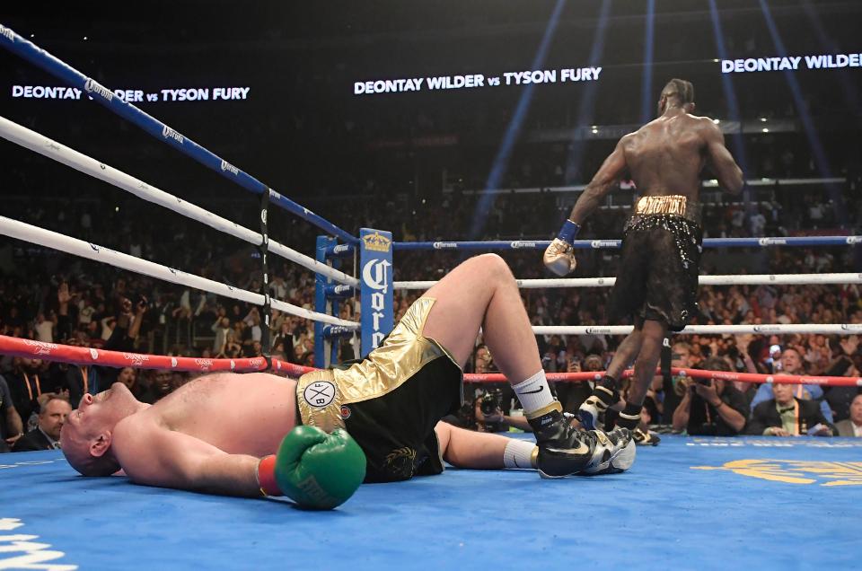  Fury somehow climbed off the canvas twice during his epic dust-up against Wilder