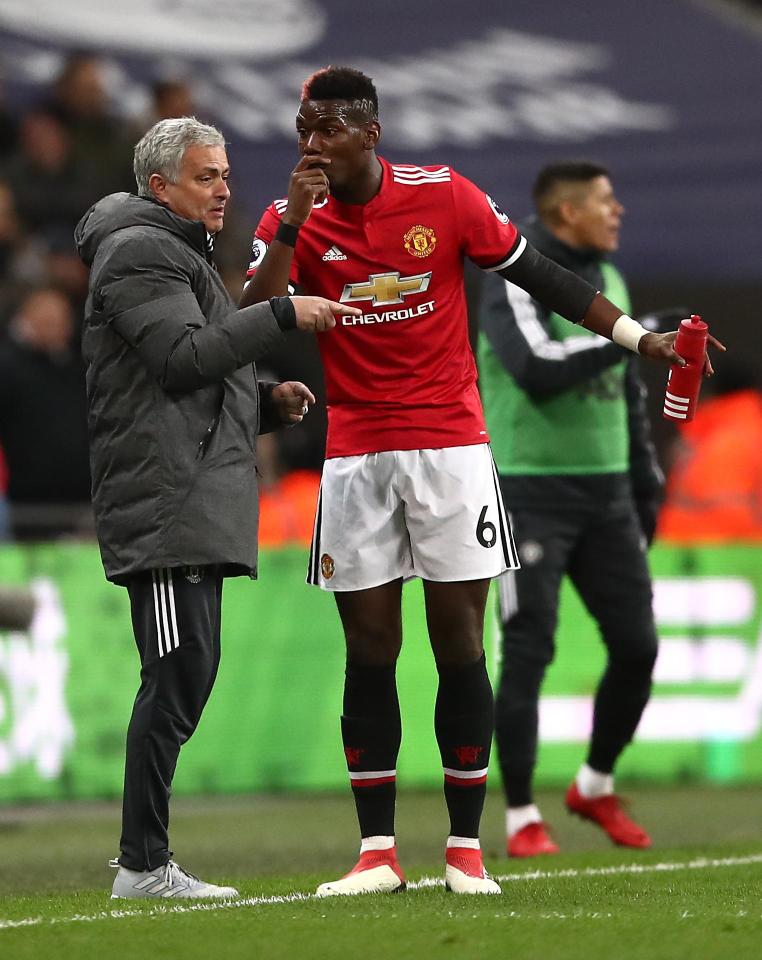  Pogba and Mourinho did not get on