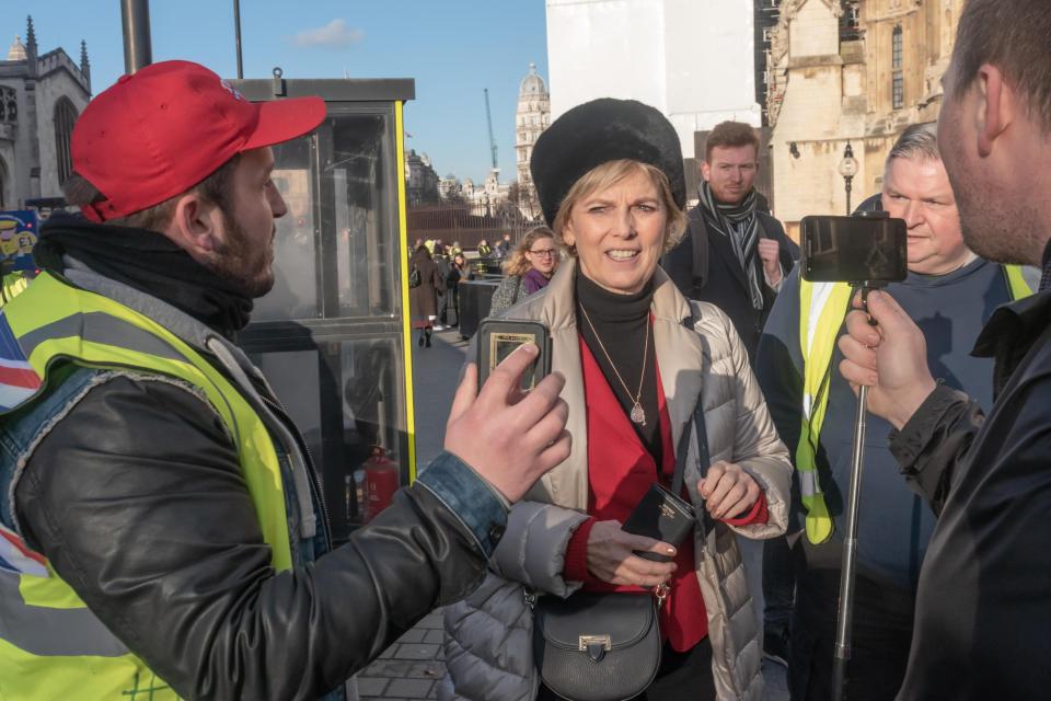 Soubry is often heckled by militant Brexiteers who view her as a traitor