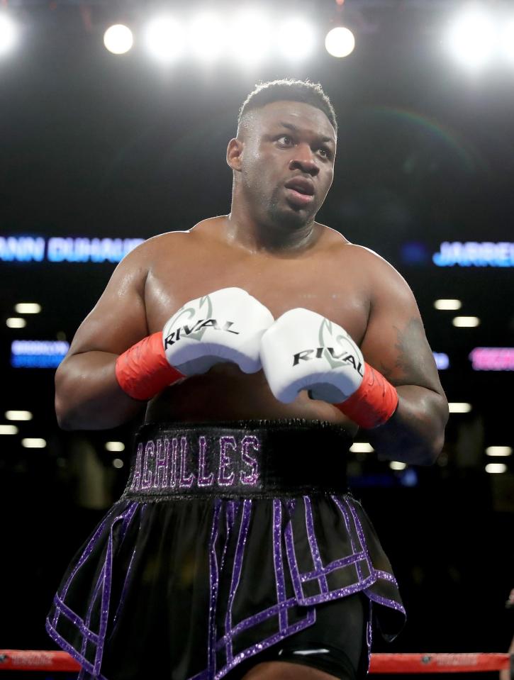  Jarrell Miller has accused Anthony Joshua of being fearful