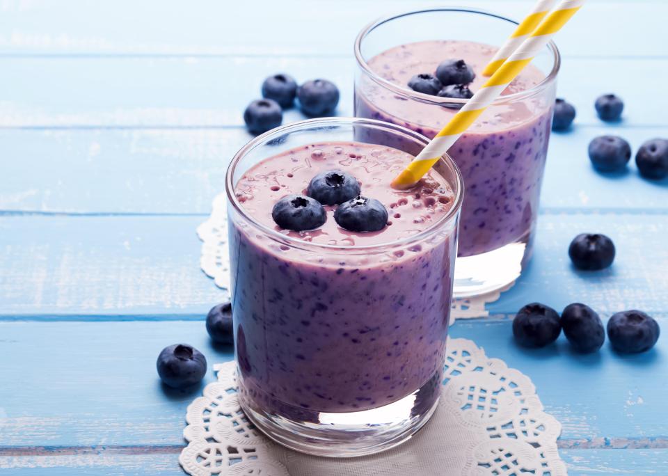  You don't have to make this smoothie with blueberries you can use any fruit