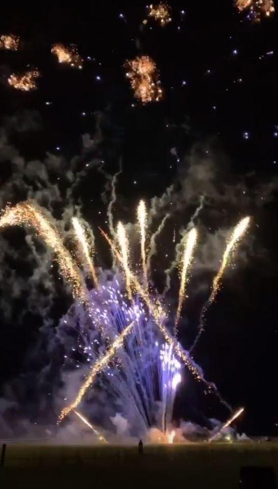  Guests were treated to a jaw-dropping display costing £4,000