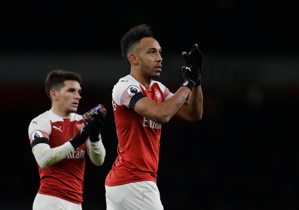 Arsenal striker Pierre-Emerick Aubameyang was also in the running