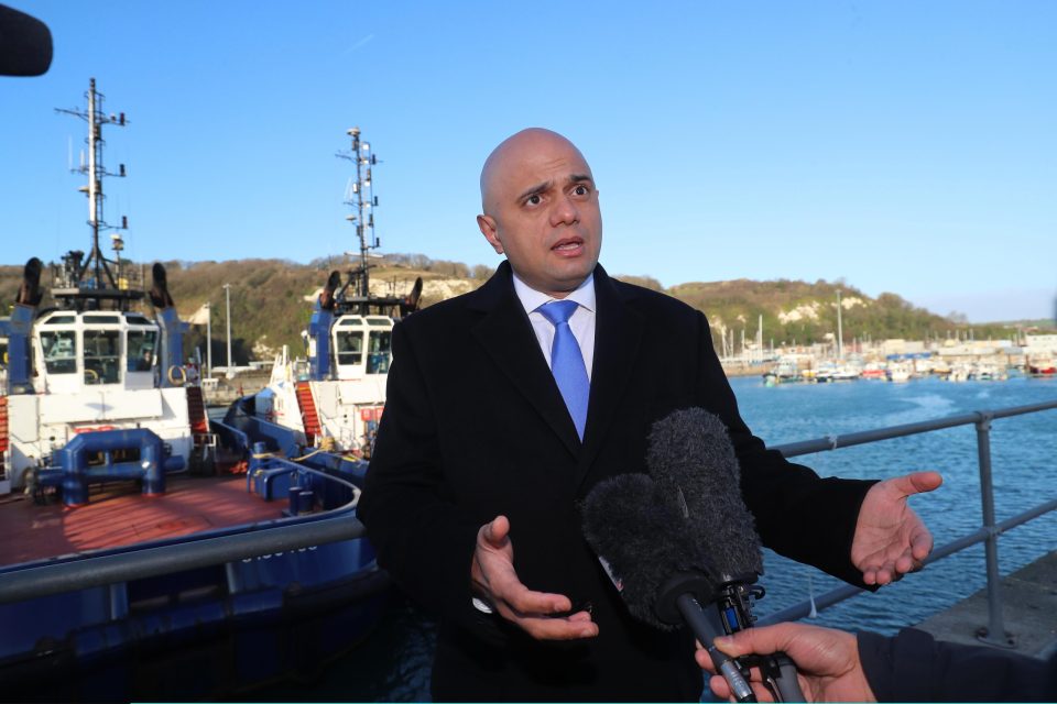  Sajid Javid was recently under fire after making a U-turn in his decision to send Border Force ships back to the English Channel