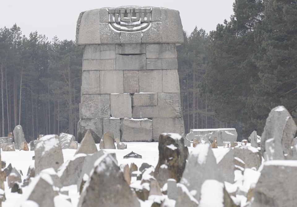  This Memorial is built on the grounds of Treblinka, a former German Nazi death camp in occupied northeast Poland