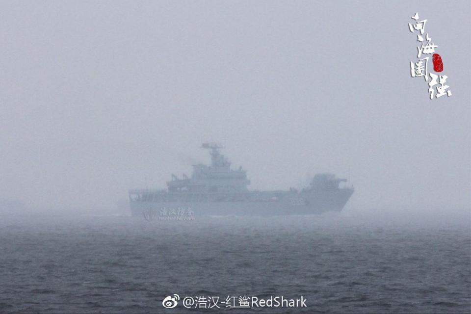  Images of the vessel undergoing sea trials were released on Chinese social media