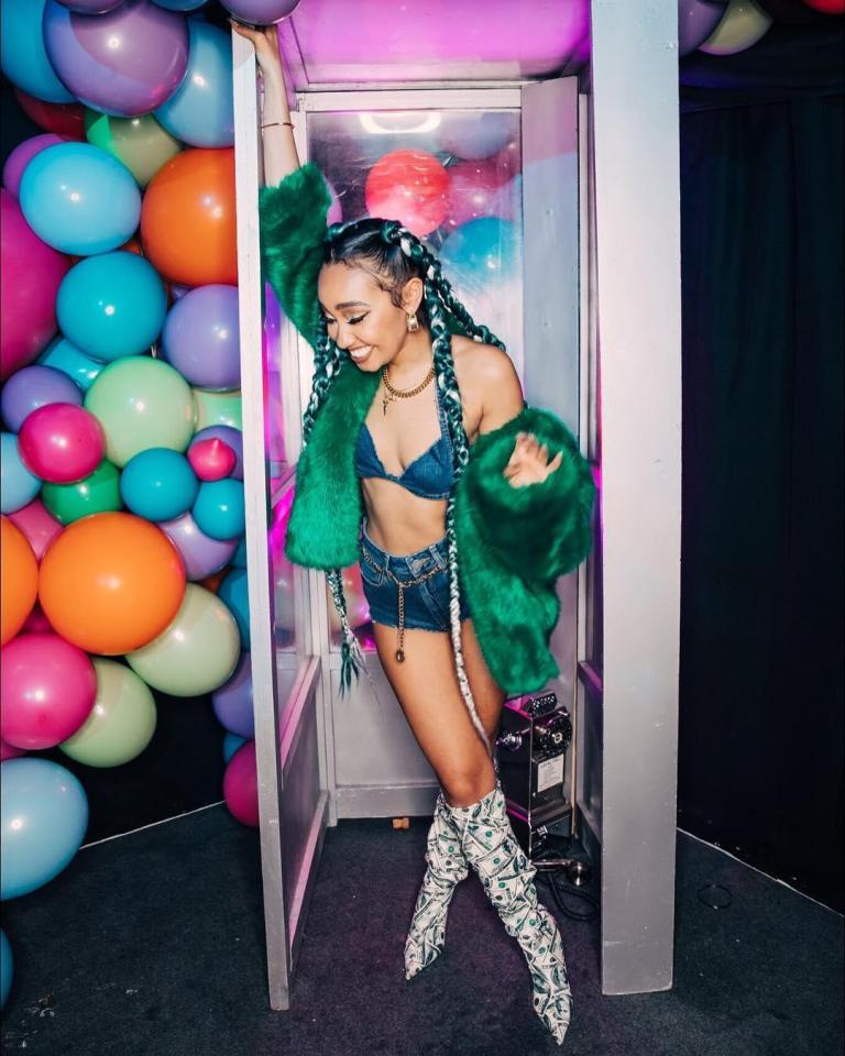  Little Mix band member Leigh-Anne Pinnock hosted a hip hop fancy dress party