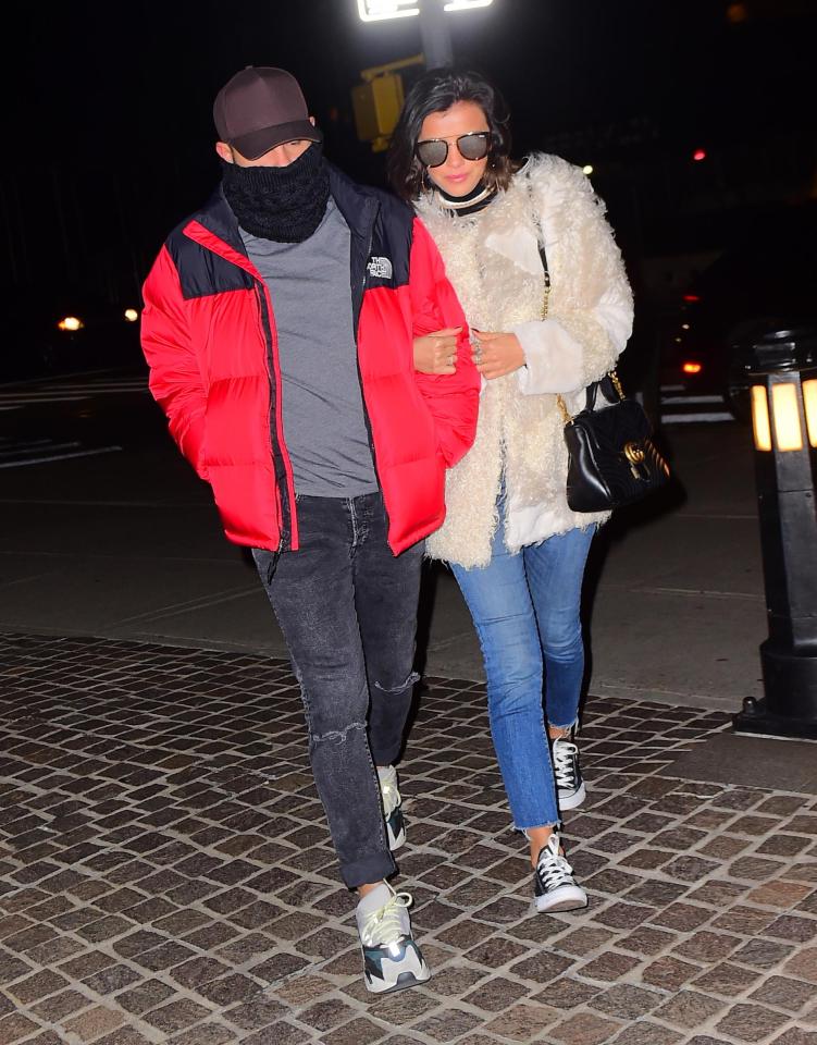  The pair hid from paparazzi as they walked through New York City