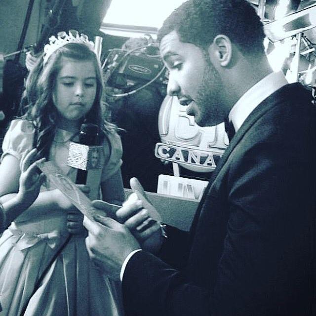  Sophia interviewed many celebs, including Drake