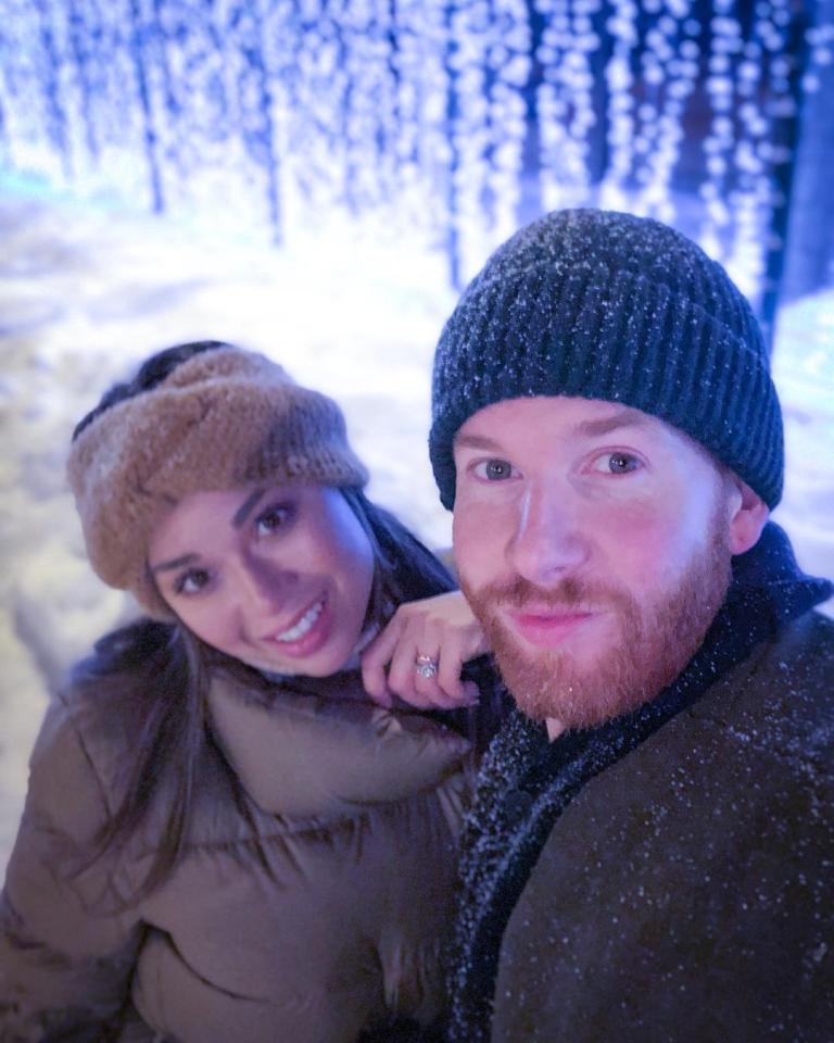  Neil and Katya appeared happy during their trip to Russia