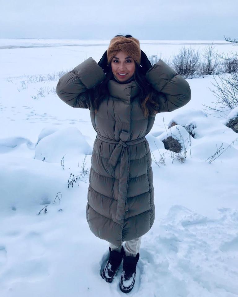  Katya enjoyed spending time in the snow