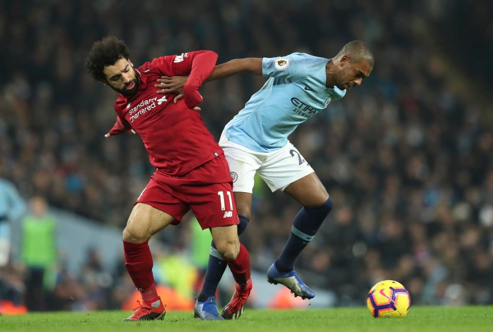  Fernandinho was crucial in Manchester City's win over Liverpool