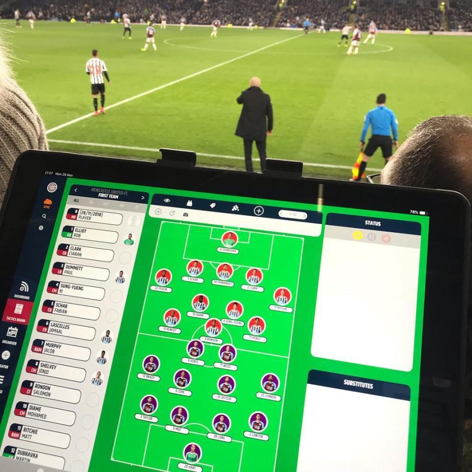  The software helps coaches make decisions based on tangible evidence during games