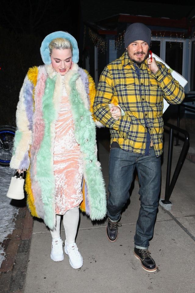  The couple celebrated the New Year with Katy's ex Diplo and actress Kate Hudson