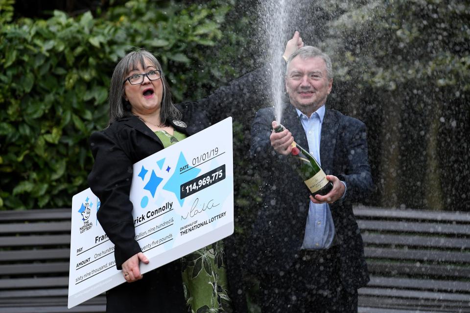  Frances Connolly won £115 million with her husband Patrick