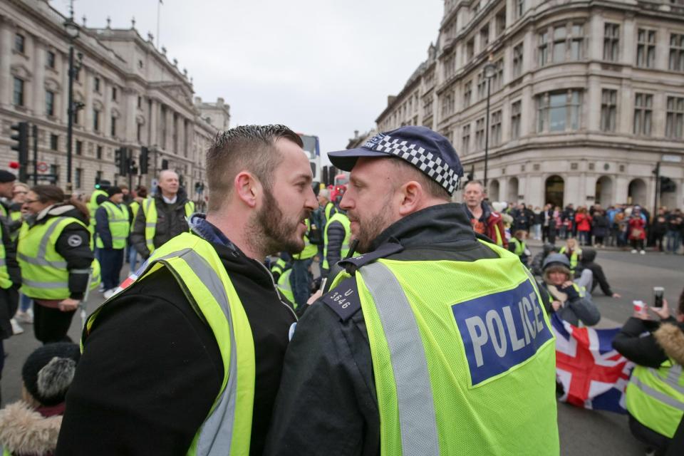  Goddard is head of the aggressive Yellow Shirt mob that branded Tory MP Anna Soubry a 'Nazi' on live TV