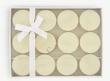  This 12-pack Seychelles Tealights from The White Company are £15