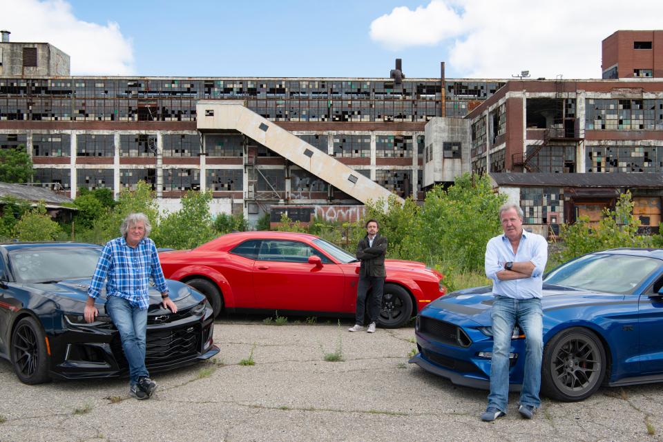 Muscle cars in Detroit. The boys turn a derelict car factory into a race