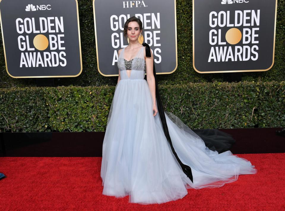  Alison Brie looked stunning in Vera Wang