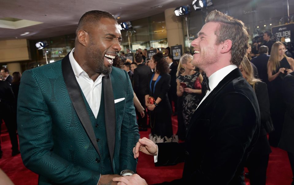  Idris Elba and Richard Madden shared a laugh at Netflix's Golden Globe Awards after party last night