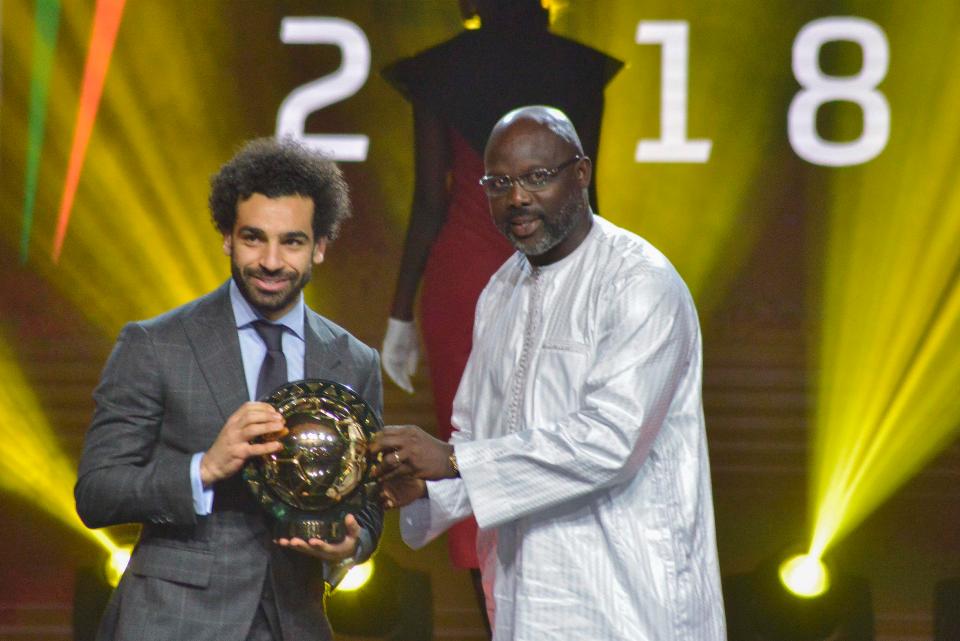 Mo Salah has been named Caf African Football Player of the Year