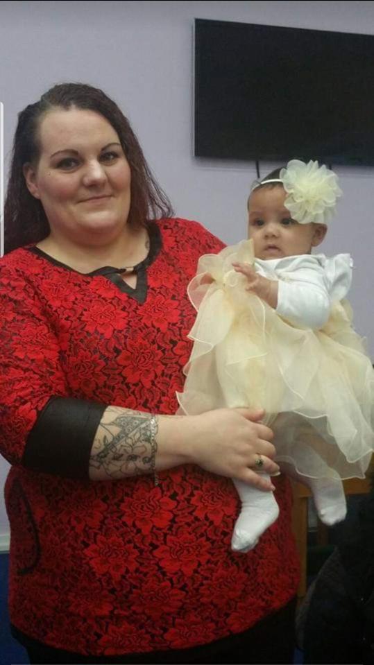  Mum Fiona and Nevaeh. The toddler was given antibiotics at the Queen’s Hospital in Romford, east London, and has slowly recovered