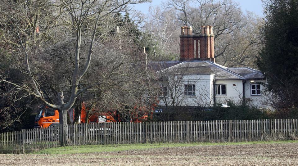  Frogmore Cottage, on Windsor Castle's grounds, already has an army of builders on site working on the eco-project