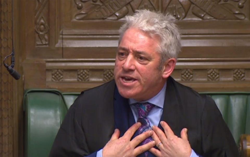  Backbench Conservatives have long suspected Bercow is biased against Brexit