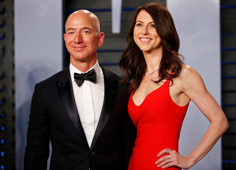  Bezos and wife MacKenzie Bezos announced they were splitting in a joint statement