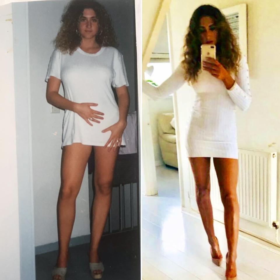  Alexia says she looks better now than when she was 18, left