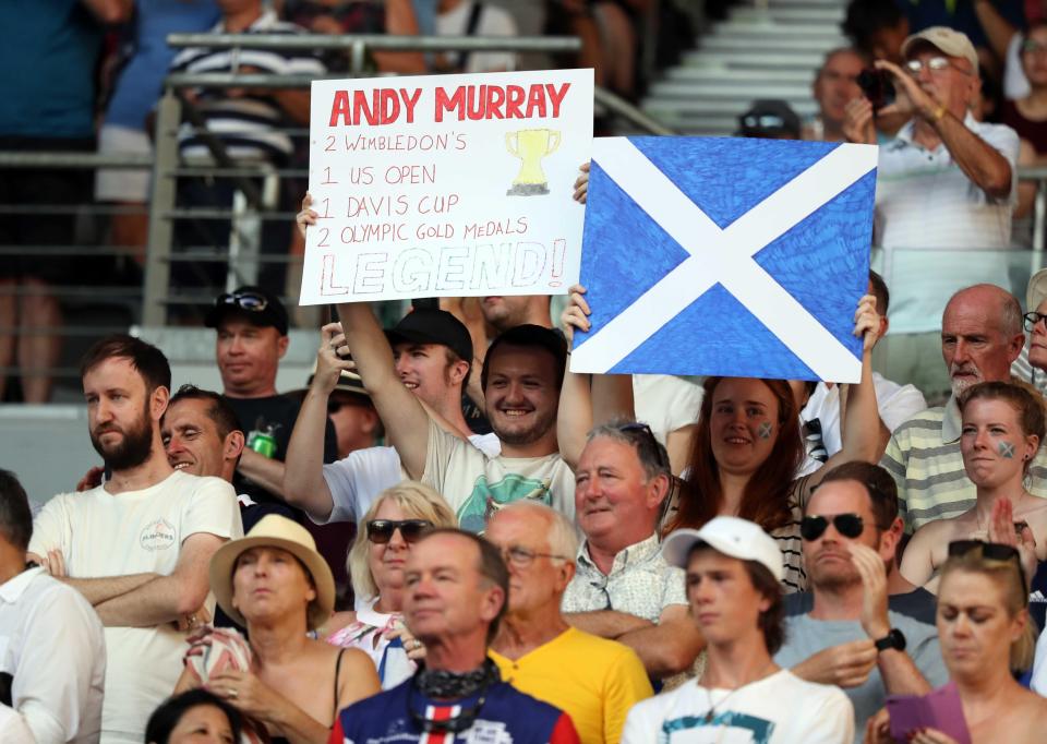 Murray was backed by heavy support in the Melbourne Arena and he certainly did them proud