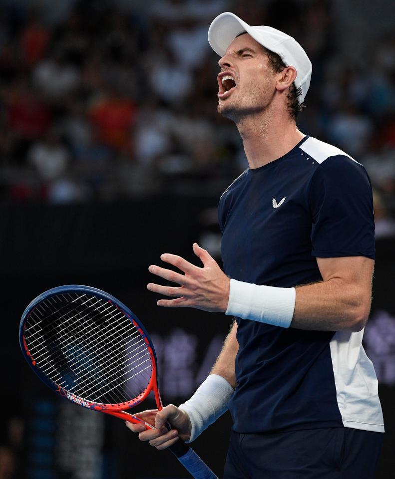 The frustration was clear to see as Murray simply could not compete as he would have wanted to