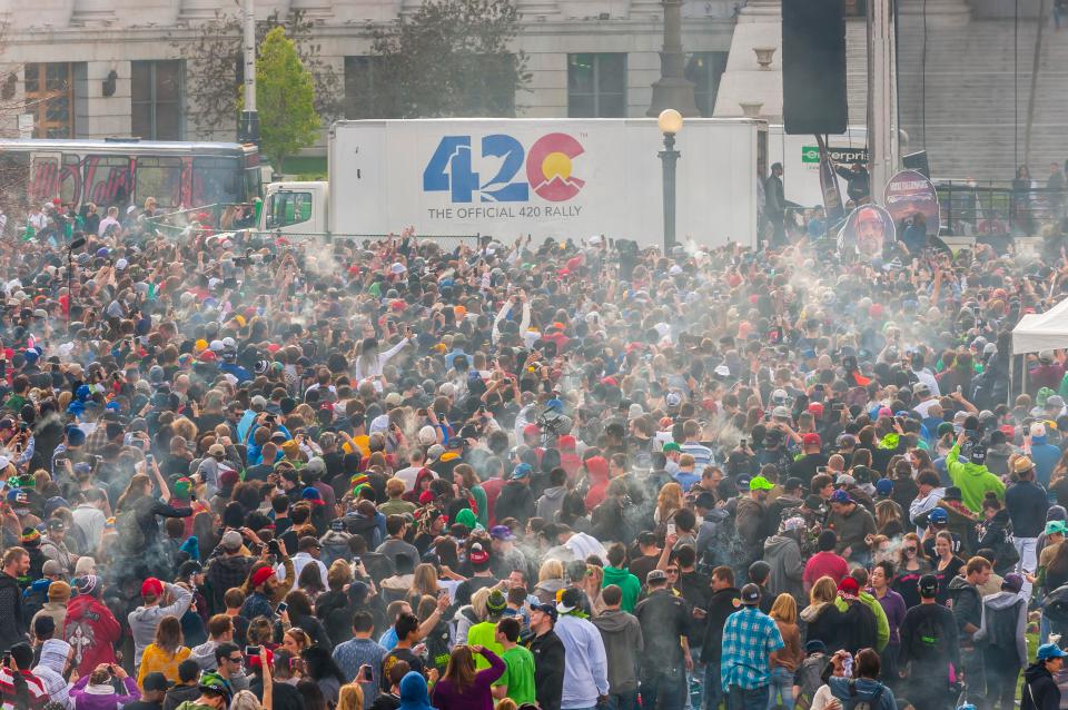  April 20 is celebrated by weed smokers who enjoy their habit in public