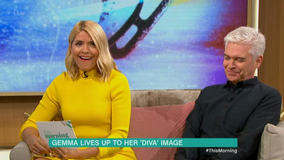  Holly discussed Gemma's behaviour on This Morning earlier this week and said she lacked professionalism