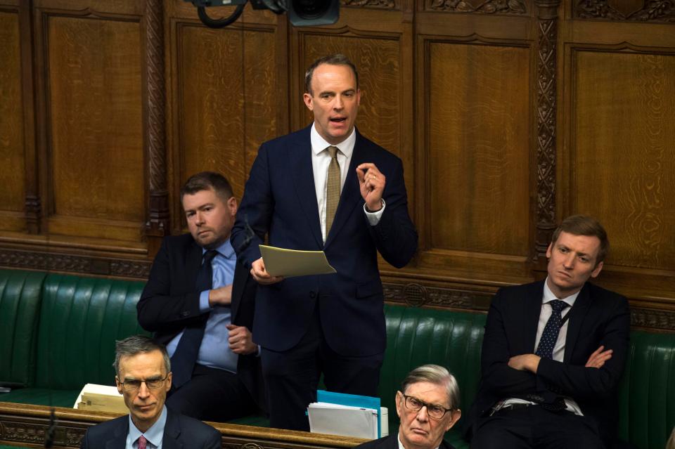  Dominic Raab insisted the PM can remove the backstop from her deal