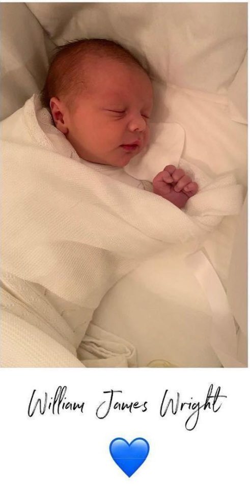  Elliott Wright and wife Sadie have become parents