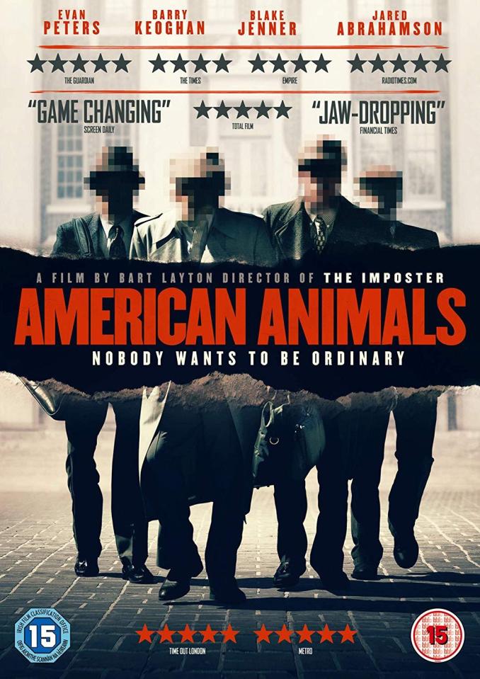  American Animals tells the story of a 2004 art robbery staged by four college kids in Kentucky