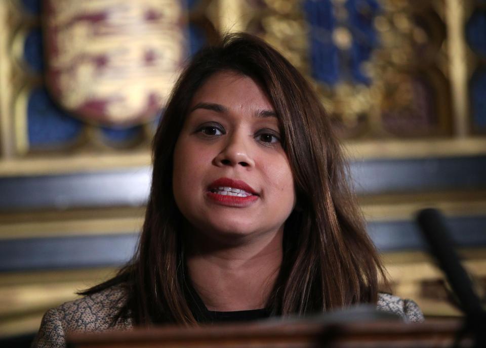  Mrs Siddiq was brought into Parliament in a wheelchair after delaying the birth of her child so she could vote on Theresa May's Brexit deal